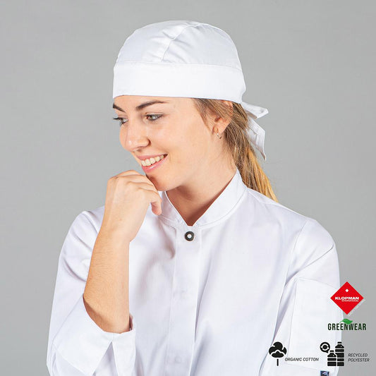 441500-101 - GORRO PIRATA TEJIDO RECICLADO Y ORGANICO KLOPMAN BLANCO