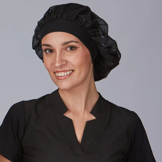 446100-001 - GORRO CON CANALE (Paq. 6 uds) NEGRO
