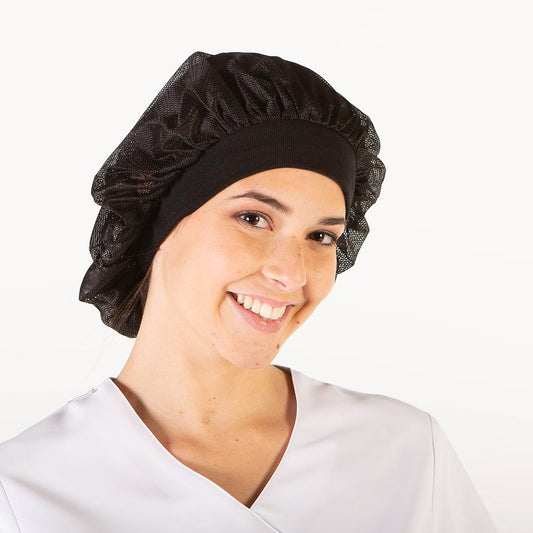 446100-001 - GORRO CON CANALE (Paq. 6 uds) NEGRO