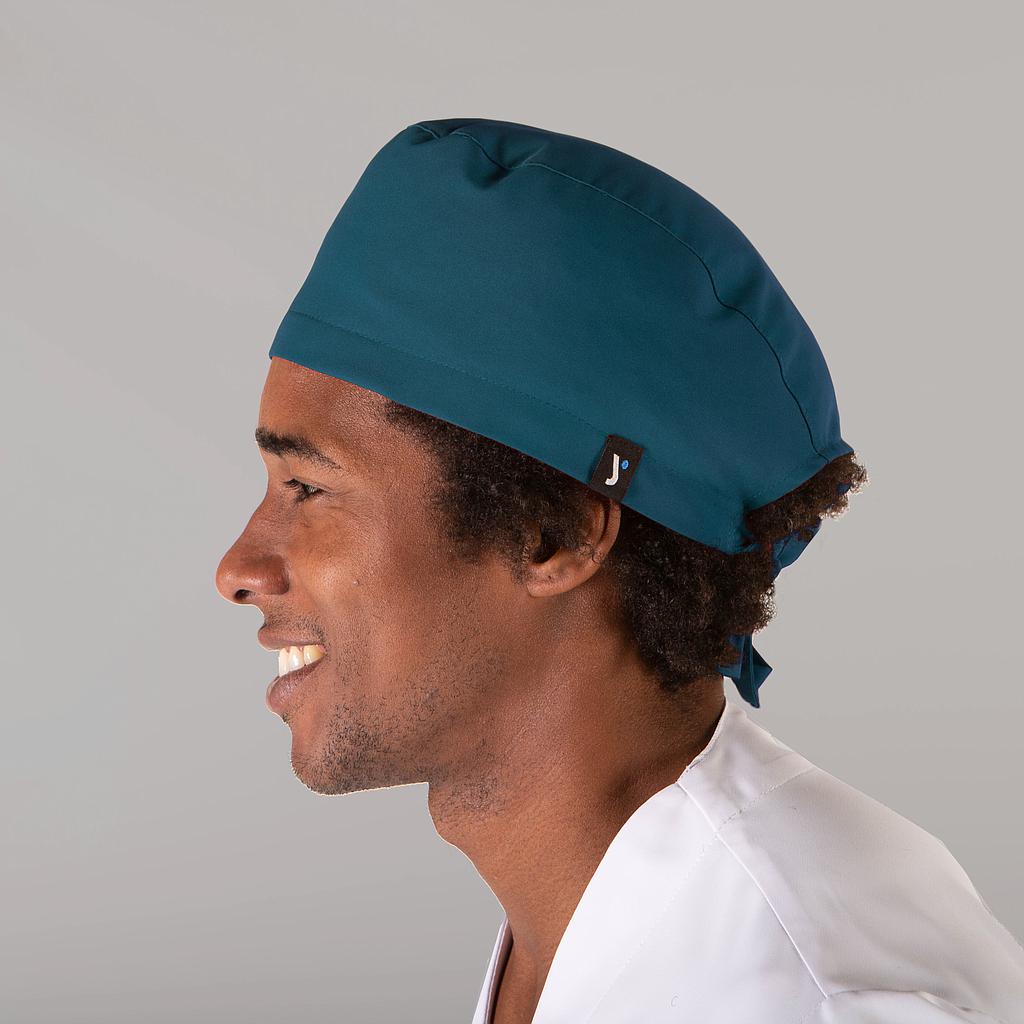 446500-145 - GORRO CIRUJANO TIRAS VERDE PETRÓLEO