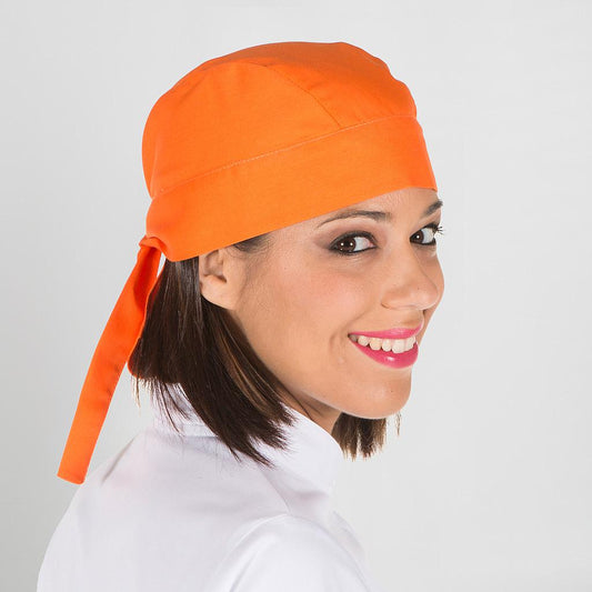 447100-116 - GORRO PIRATA LISO NARANJA