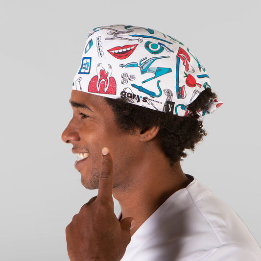 447300-2877 - GORRO CIRUJANO TIRAS SONRISA