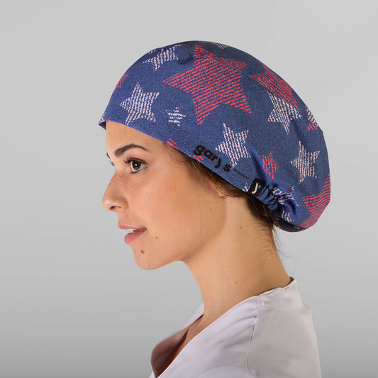 447400-2882 - GORRO CIRUJANO GOMA ESTRELLAS