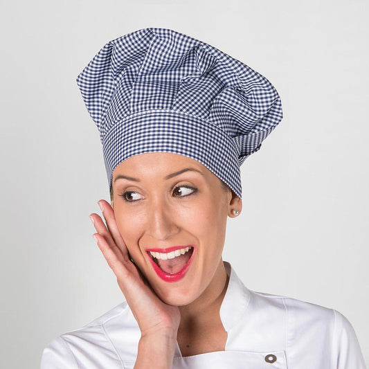 447V00-202 - GORRO GRAN CHEF VICHY CON VELCRO