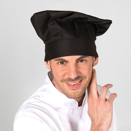 4481V0-001 - GORRO GRAN CHEF CON VELCRO NEGRO