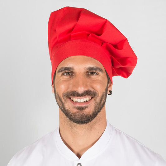 4481V0-105 - GORRO GRAN CHEF CON VELCRO ROJO