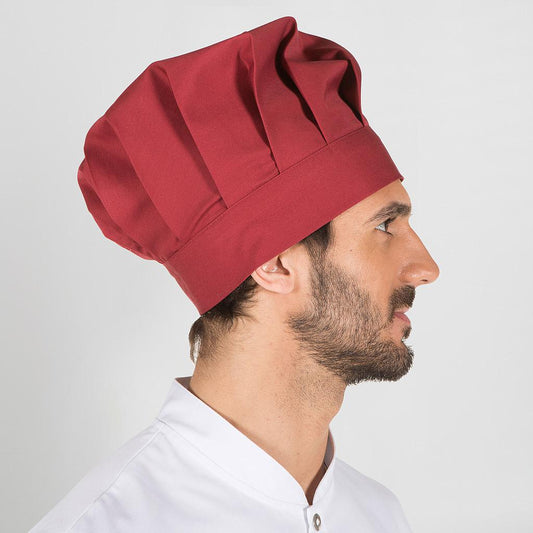4481V0-112 - GORRO GRAN CHEF CON VELCRO BURDEOS