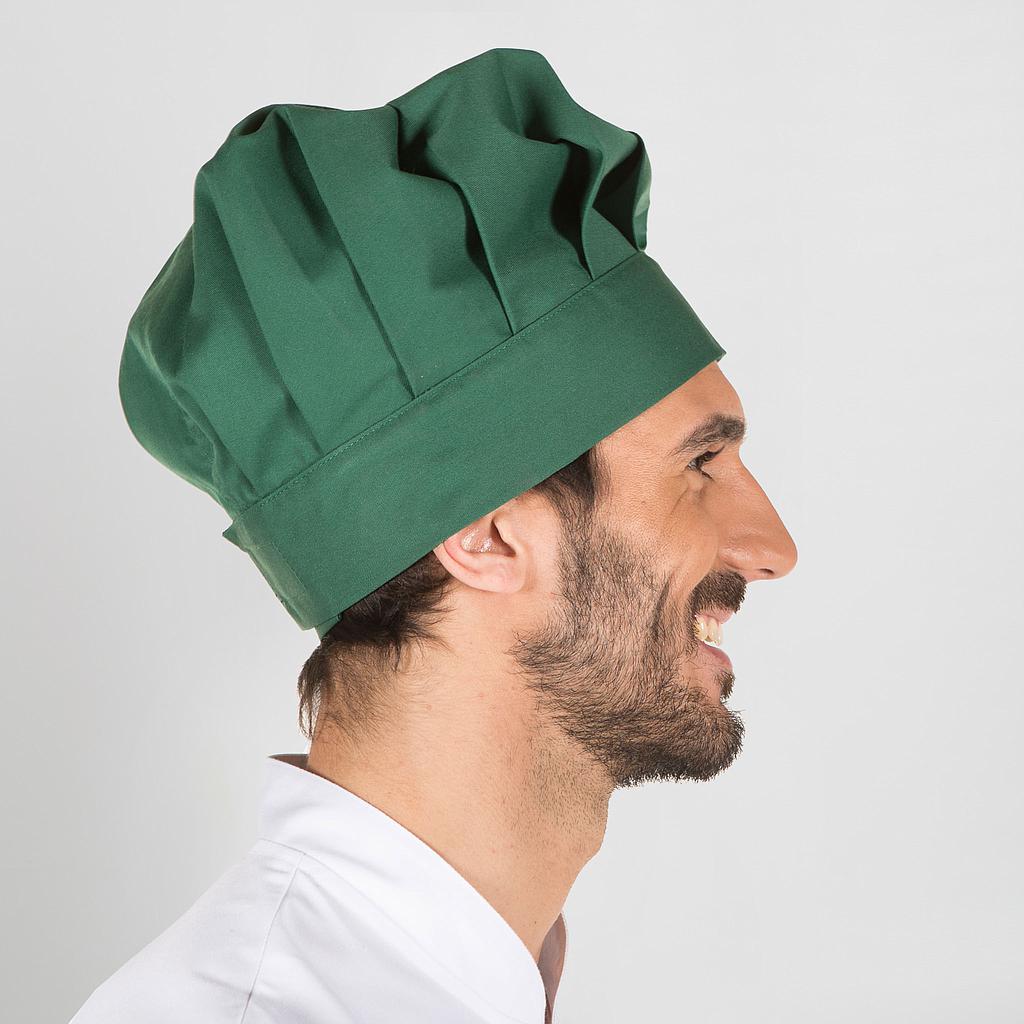 4481V0-118 - GORRO GRAN CHEF CON VELCRO VERDE BOTELLA