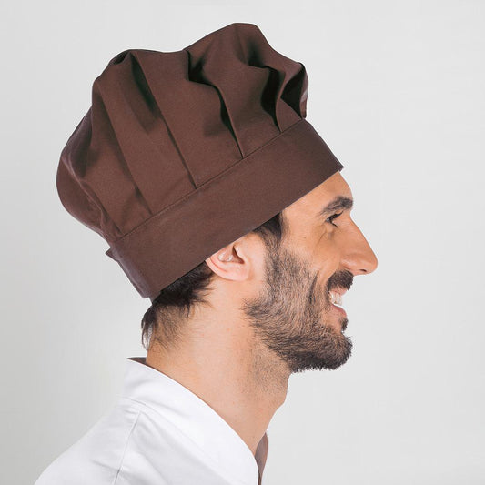 4481V0-124 - GORRO GRAN CHEF CON VELCRO MARRÓN
