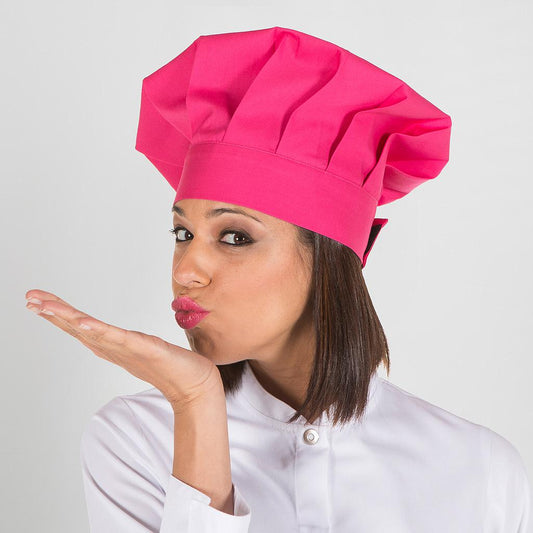 4481V0-125 - GORRO GRAN CHEF CON VELCRO FUCSIA