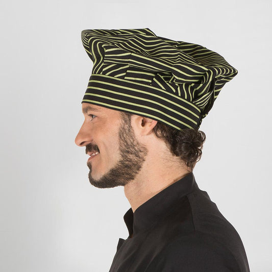 4482V0-725 - GRAN CHEF ESTAMPADO VELCRO RAYAS PISTACHO