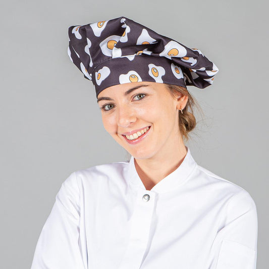 448900-4104 - GORRO GRAN CHEF VELCRO HUEVOS FRITOS