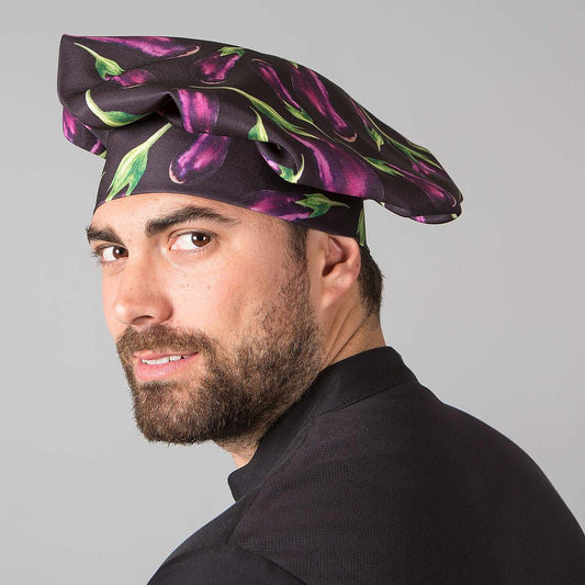 448900-4115 - GORRO GRAN CHEF VELCRO BERENJENA