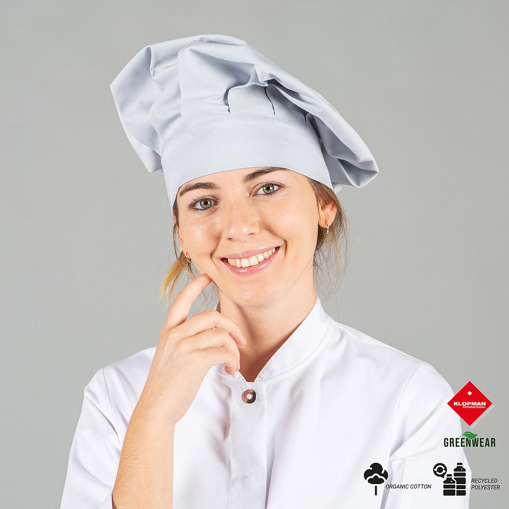 450100-117 - GORRO GRAN CHEF TEJIDO RECICLADO Y ORGANICO KLOPMAN GRIS PERLA