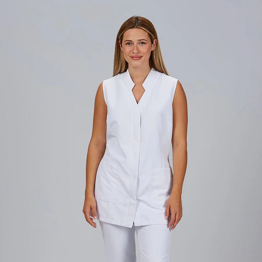 500031-101 - BATA MUJER S/MANGA ZOE BLANCO