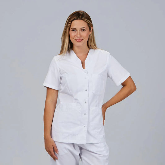 534000-101 - BATA MUJER OPORTO CORCHETES BLANCA