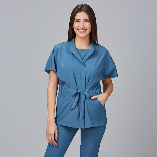 600023-152 - BLUSA MUJER MAGNOLIA AZUL GRISÁCEO