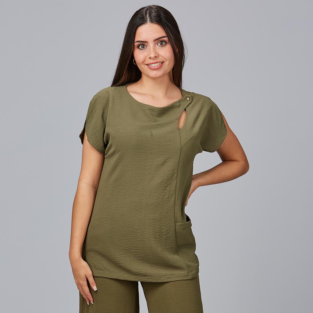 600024-154 - BLUSA MUJER BAMBULA PIMPINELA VERDE MUSGO