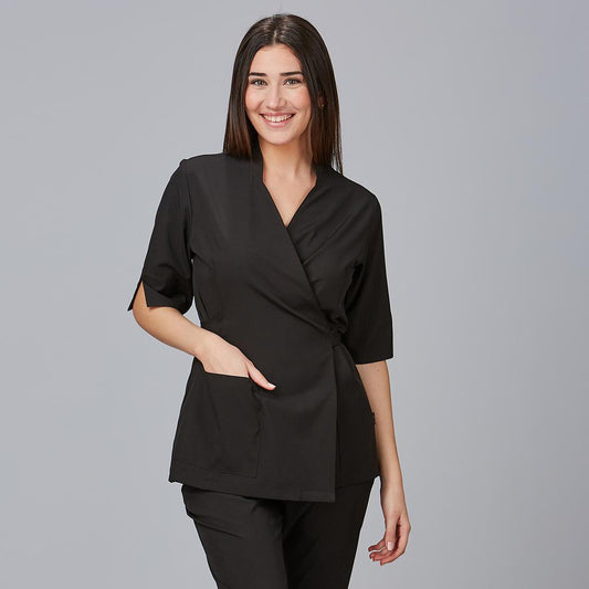 600042-001 - BLUSA KIMONO MUJER CARDOTA NEGRO