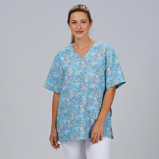600051-5153 - BLUSA UNISEX CUORE AGATHA PINCELADAS