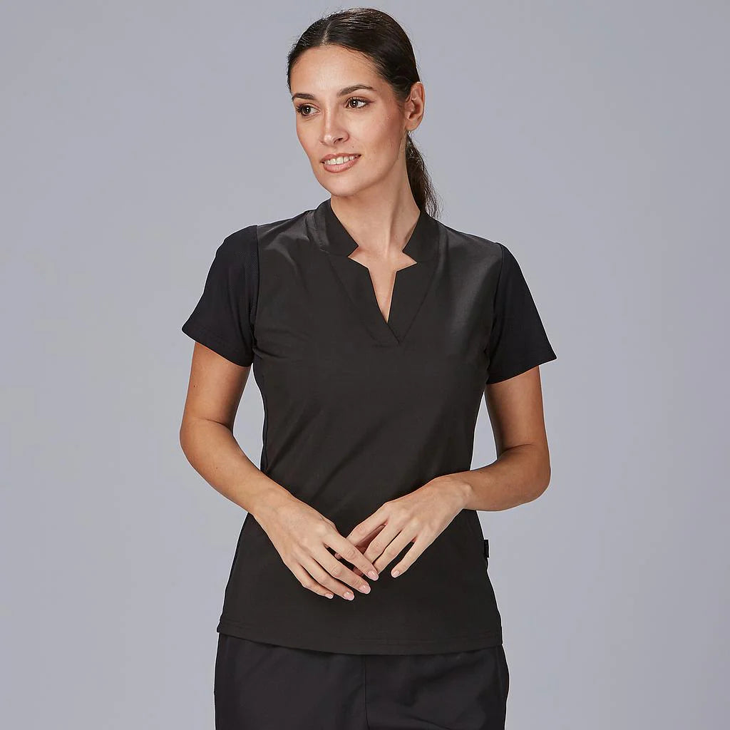 600064-001 - BLUSA MUJER MANGAS CANALE ROSELL NEGRO