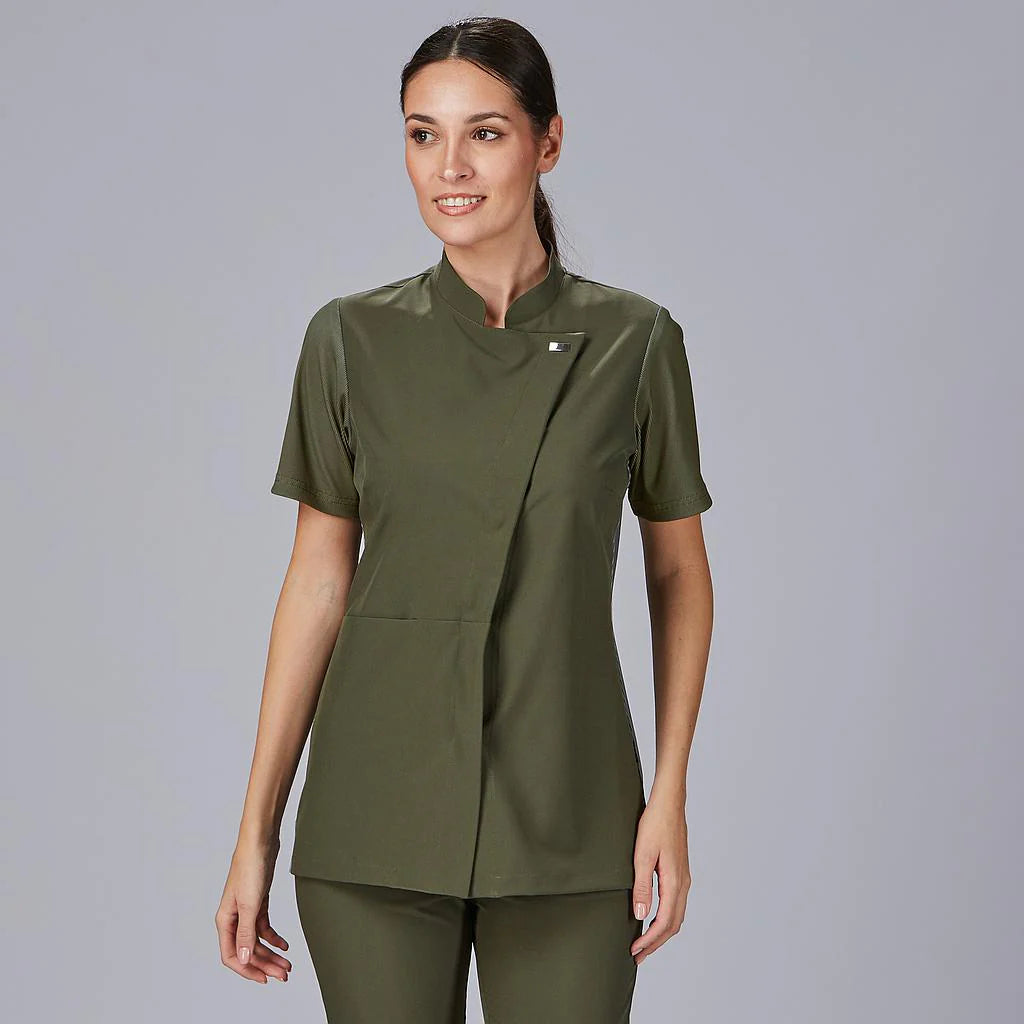 600064-149 - BLUSA MUJER MANGAS CANALE DELLA VERDE CAQUI
