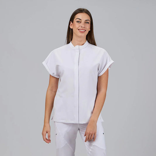 600073-101 - BLUSA ABIERTA MUJER DEBORA BLANCO