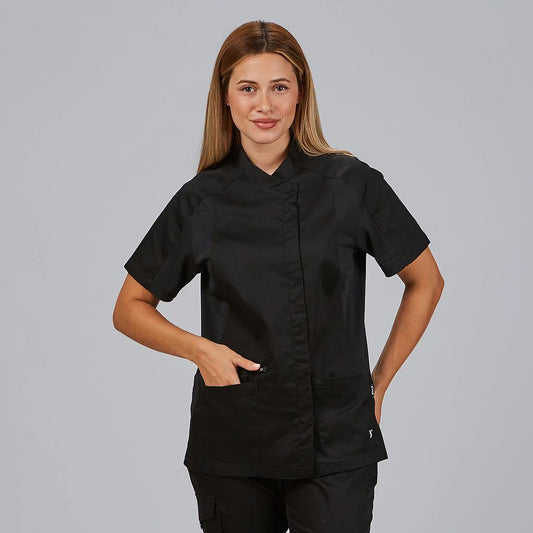 600075-001 - BLUSA MUJER RANGLAN M/C AISA NEGRO