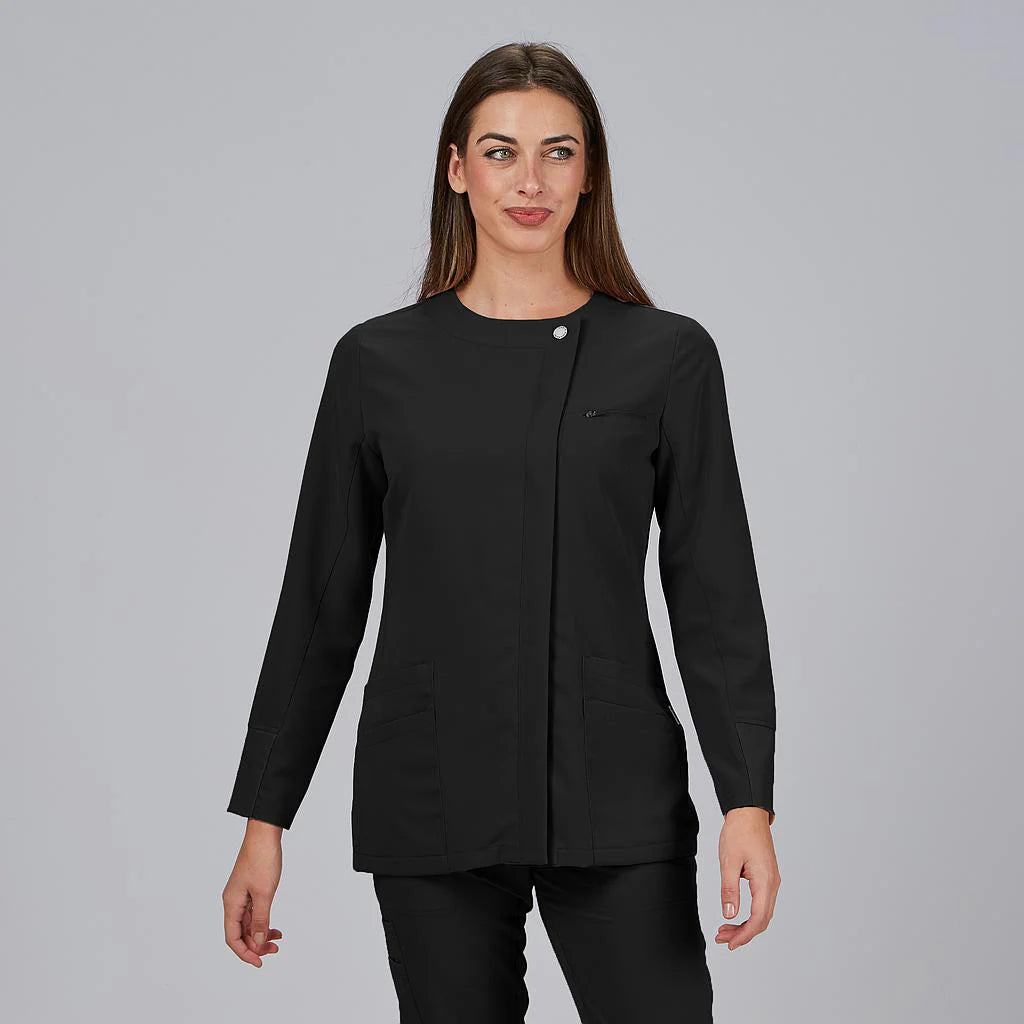 600081-001 - BLUSA MUJER ABIERTA M/L MARINA NEGRO