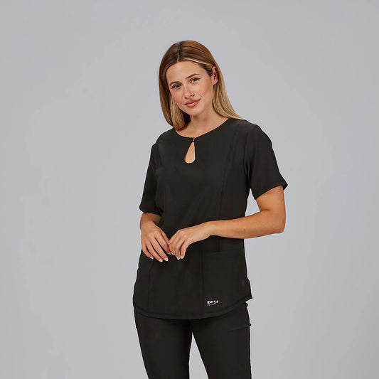 600084-001 - BLUSA MUJER ESCOTE LAGRIMA M/C MARIA NEGRO