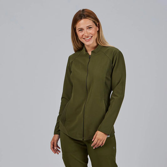 600085-154 - BLUSA MUJER CREMALLERA M/L ARLET VERDE MUSGO