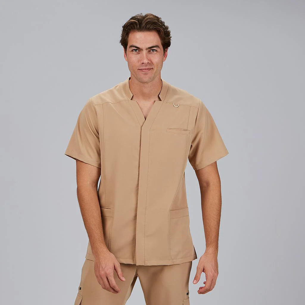 600088-151 - BLUSA HOMBRE ABIERTA M/C ALFRED CAMEL