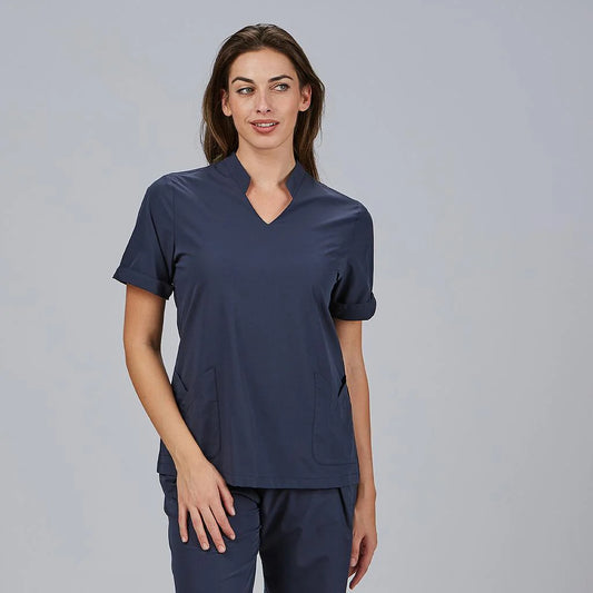 600091-104 - BLUSA MUJER CERRADA BOLSILLOS M/C MAY MARINO