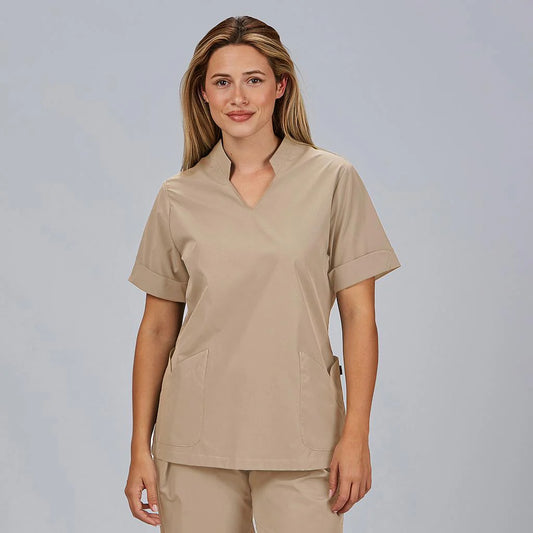 600091-142 - BLUSA MUJER CERRADA BOLSILLOS M/C MAY ARENA