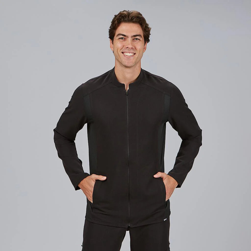 600106-001 - BLUSA HOMBRE CREMALLERA M/L BIEL NEGRO