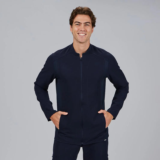 600106-165 - BLUSA HOMBRE CREMALLERA M/L BIEL AZUL PROFUNDO