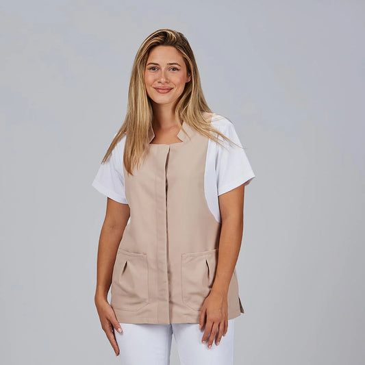 600112-142 - BLUSA MUJER BOTON OCULTO M/C CARMINA ARENA