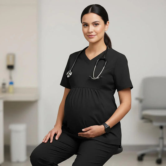 600117-001 - BLUSA MUJER PREMAMA M/C MARIONA NEGRO