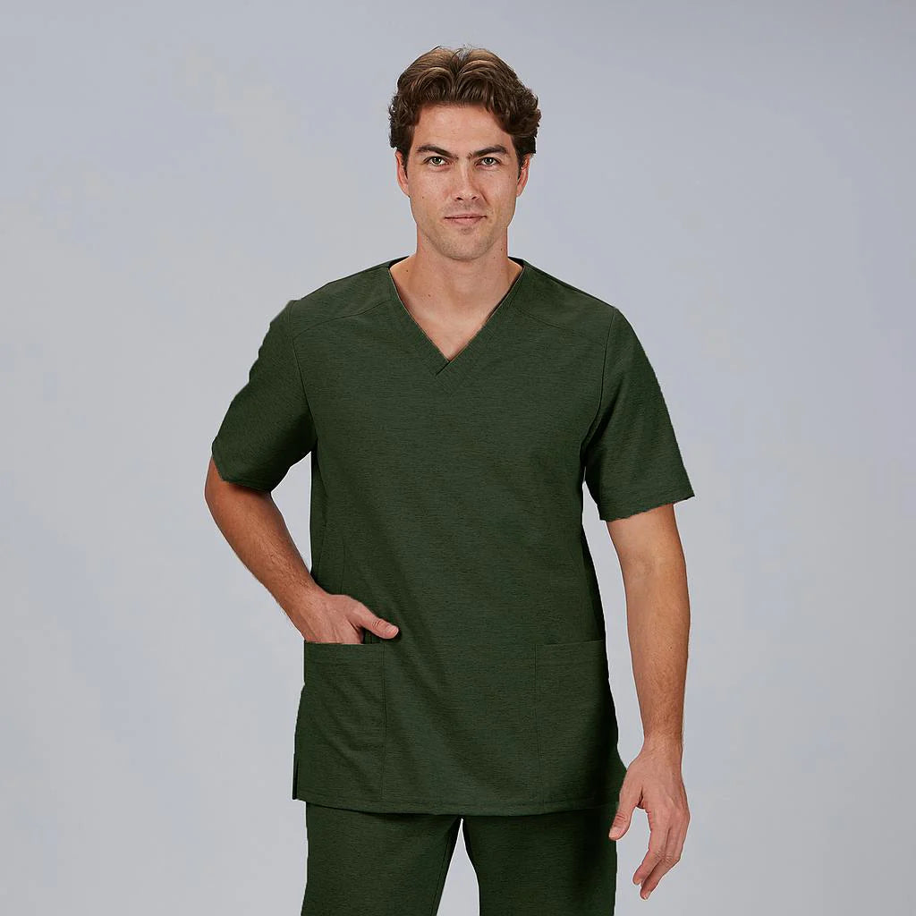 600122-149 - BLUSA HOMBRE M/C VIGORE RAMON VERDE CAQUI