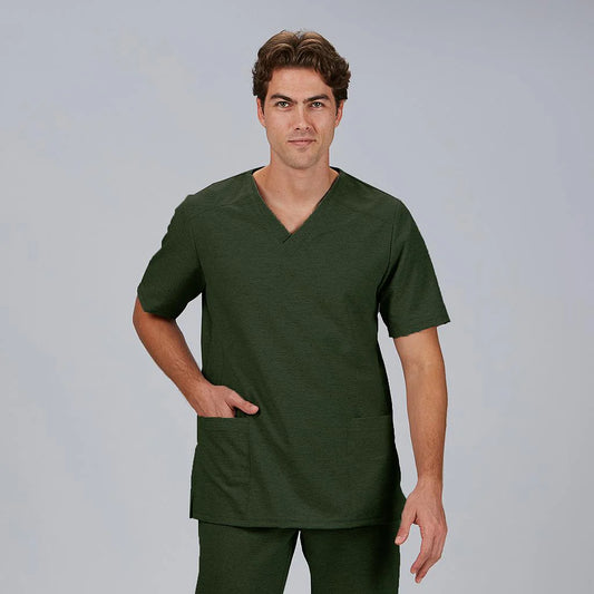 600122-149 - BLUSA HOMBRE M/C VIGORE RAMON VERDE CAQUI
