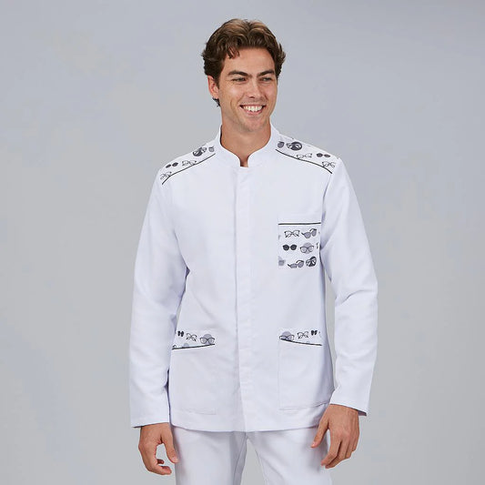 600124-101 - BLUSA HOMBRE CUELLO MAO M/L JACOB