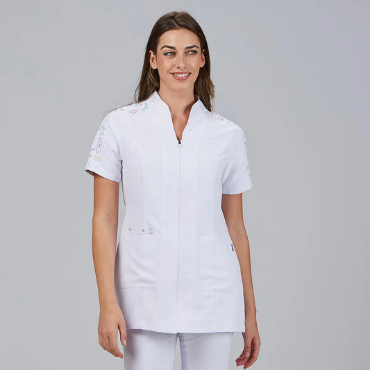 600125-101 - BLUSA MUJER CUELLO CHIMENEA M/C DUNIA
