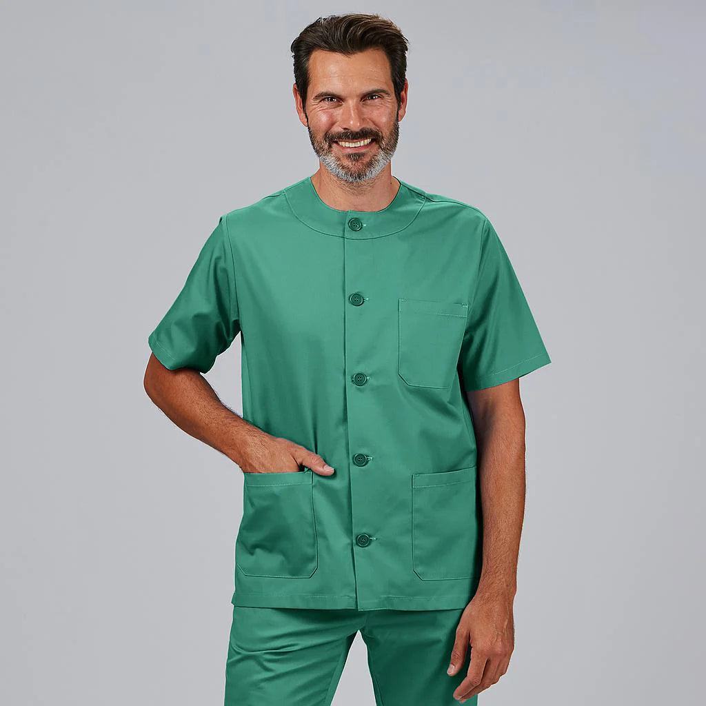 602101-108 - BLUSA SANITARIO UNISEX ABOTONADO VERDE