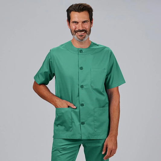 602101-108 - BLUSA SANITARIO UNISEX ABOTONADO VERDE