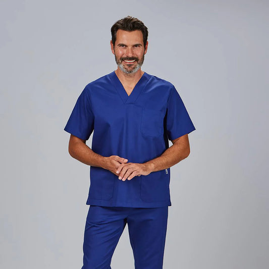 603000-103 - BLUSA SANITARIO UNISEX PICO COLORES AZULINA