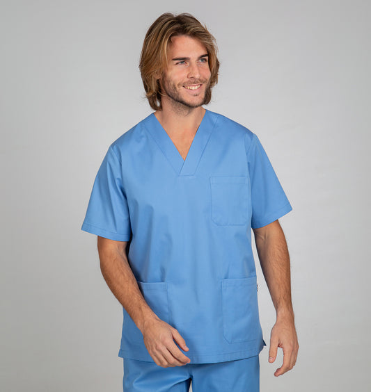 603000-107 - BLUSA SANITARIO UNISEX PICO CELESTE
