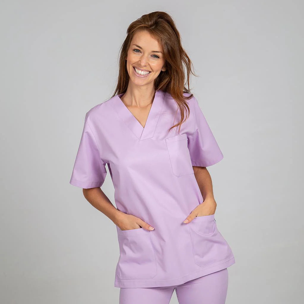 605000-123 - BLUSA SANITARIA UNISEX PICO COLORES LILA