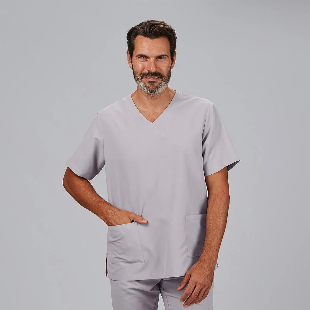 609600-117 - BLUSA UNISEX NEREA GRIS PERLA