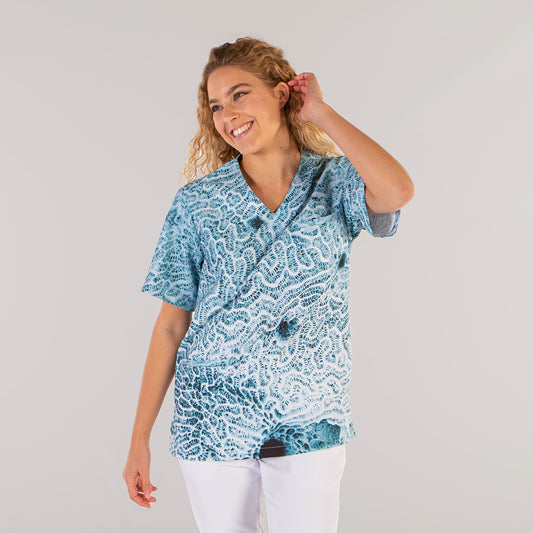 611800-2895 - BLUSA UNISEX EIDER TEJIDO RECICLADO FUCUS