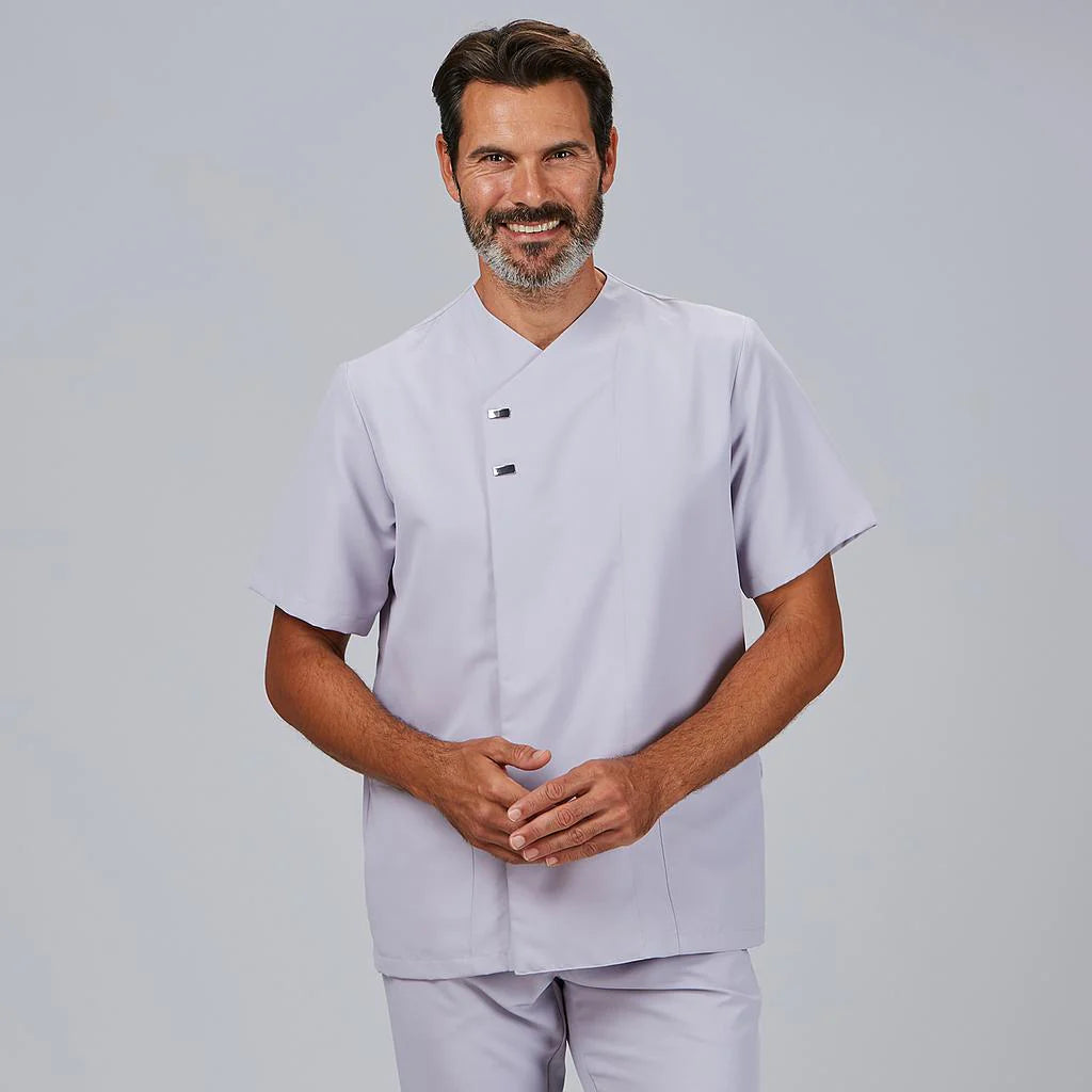 612500-117 - BLUSA HOMBRE HUGO GRIS PERLA